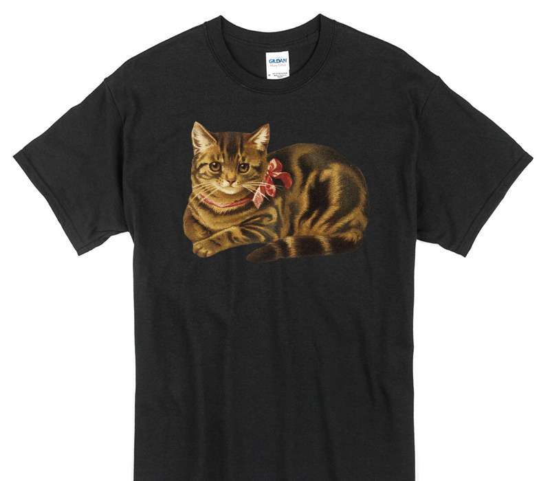 Custom Gildan 100% Cotton Black T-Shirt
