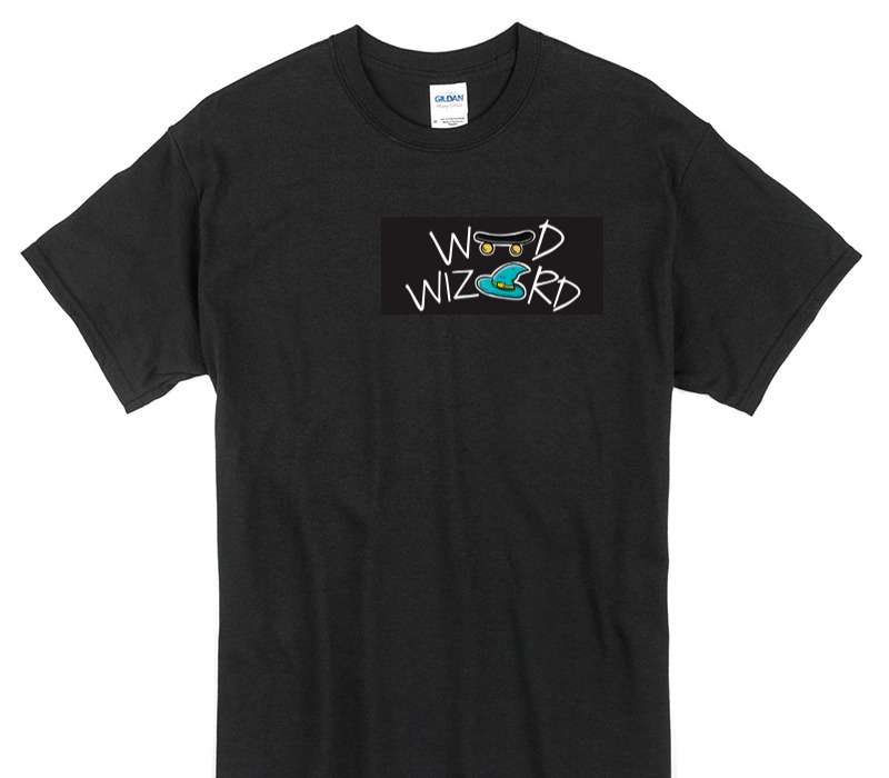 Custom Gildan 100% Cotton Black T-Shirt