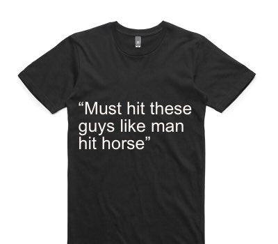Custom AS Colour 100% Cotton Black T-Shirt