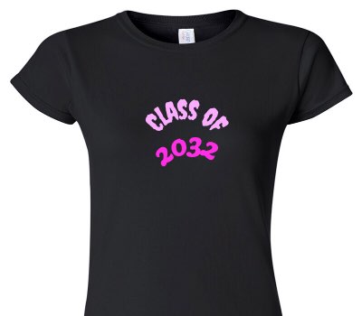 Custom Womens Soft Style 100% Cotton Black T-Shirt