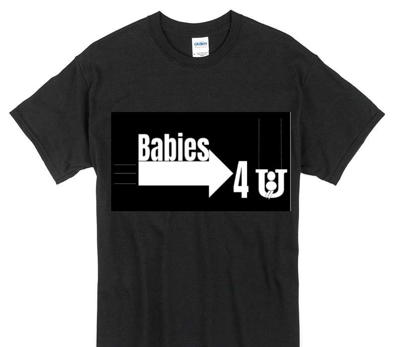 Custom Gildan 100% Cotton Black T-Shirt