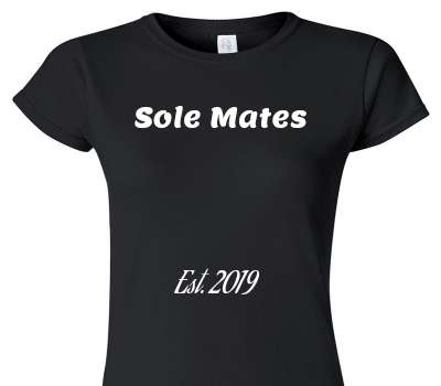 Custom Womens Soft Style 100% Cotton Black T-Shirt