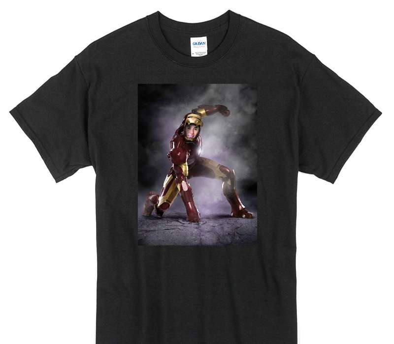 Custom Gildan 100% Cotton Black T-Shirt