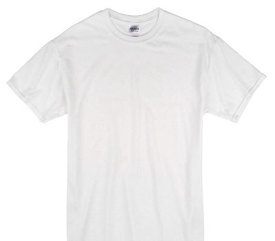Custom Gildan 100% Cotton White T-Shirt