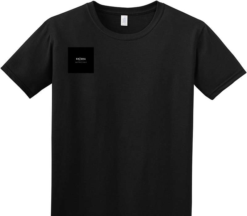 Custom Adult Soft Style 100% Cotton Black T-Shirt