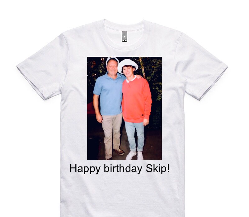 Custom AS Colour 100% Cotton White T-Shirt