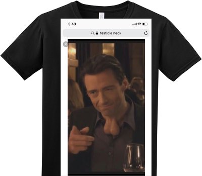 Custom Adult Soft Style 100% Cotton Black T-Shirt
