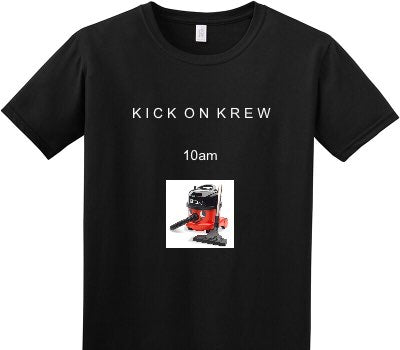 Custom Adult Soft Style 100% Cotton Black T-Shirt