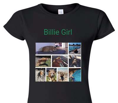Custom Womens Soft Style 100% Cotton Black T-Shirt