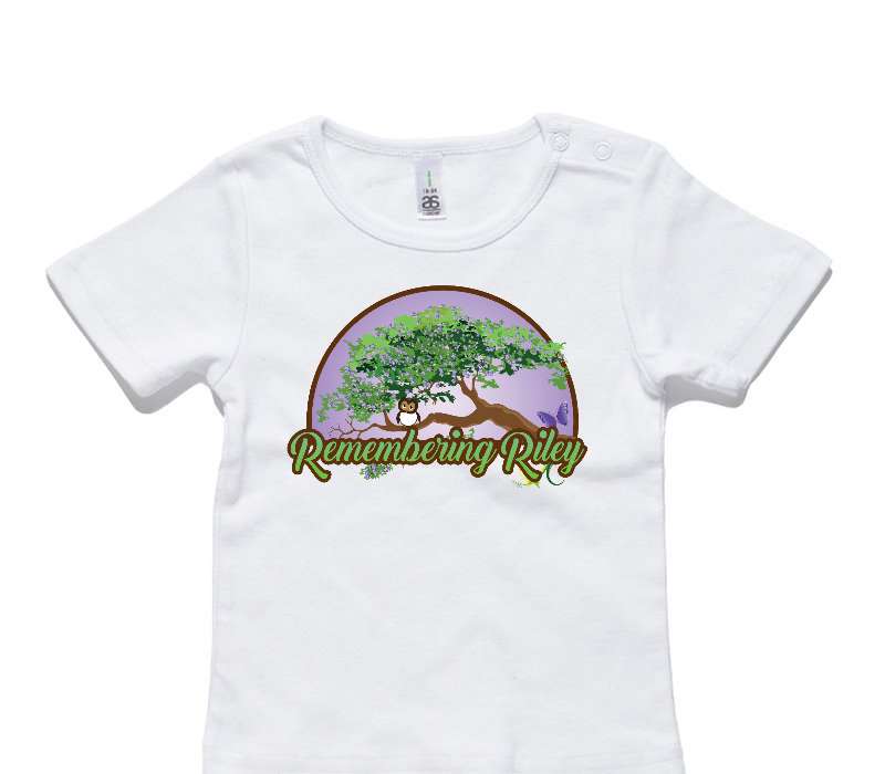 Custom AS Colour White Baby T-Shirt