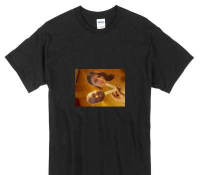 Custom Gildan 100% Cotton Black T-Shirt