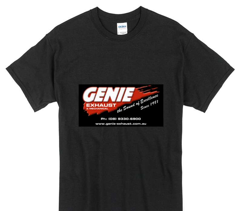 Custom Gildan 100% Cotton Black T-Shirt