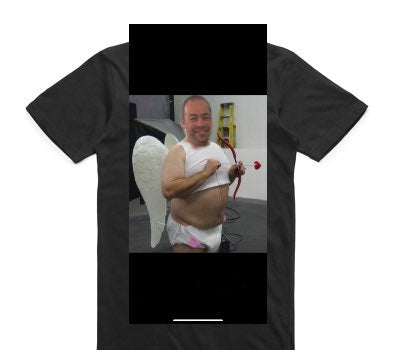 Custom AS Colour 100% Cotton Black T-Shirt