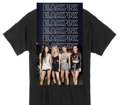 Custom Gildan 100% Cotton Black T-Shirt
