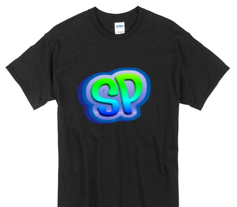 Custom Gildan 100% Cotton Black T-Shirt