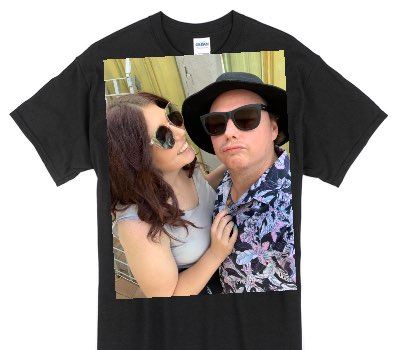 Custom Gildan 100% Cotton Black T-Shirt