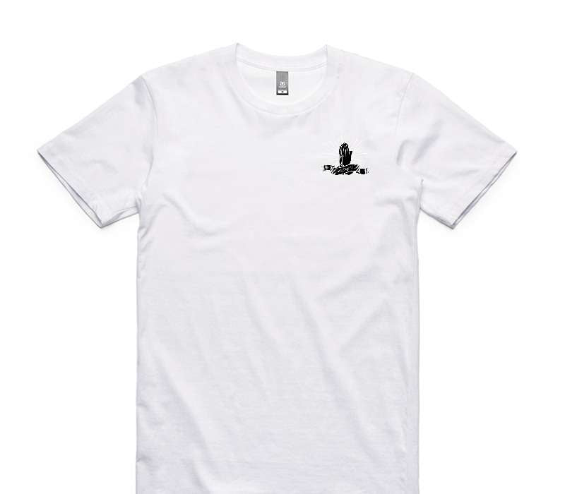 Custom AS Colour 100% Cotton White T-Shirt