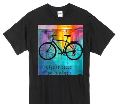 Custom Gildan 100% Cotton Black T-Shirt