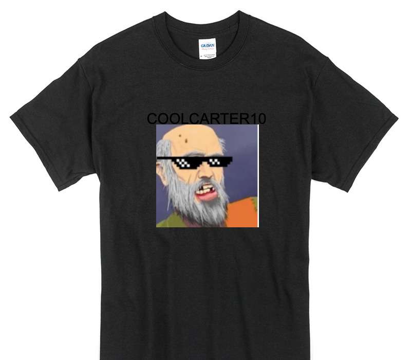 Custom Gildan 100% Cotton Black T-Shirt