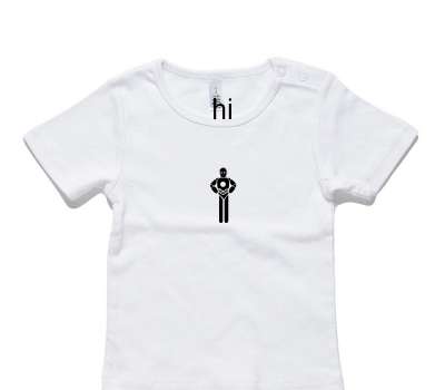 Custom AS Colour White Baby T-Shirt