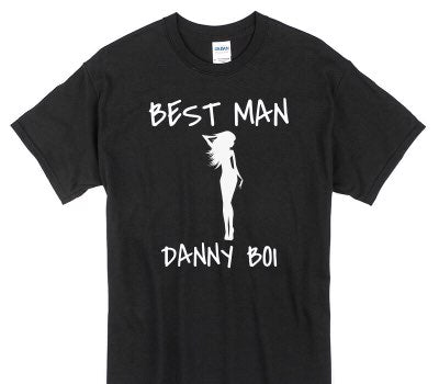 Custom Gildan 100% Cotton Black T-Shirt