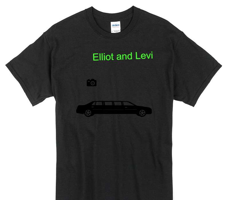 Custom Gildan 100% Cotton Black T-Shirt