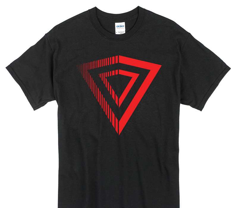Custom Gildan 100% Cotton Black T-Shirt