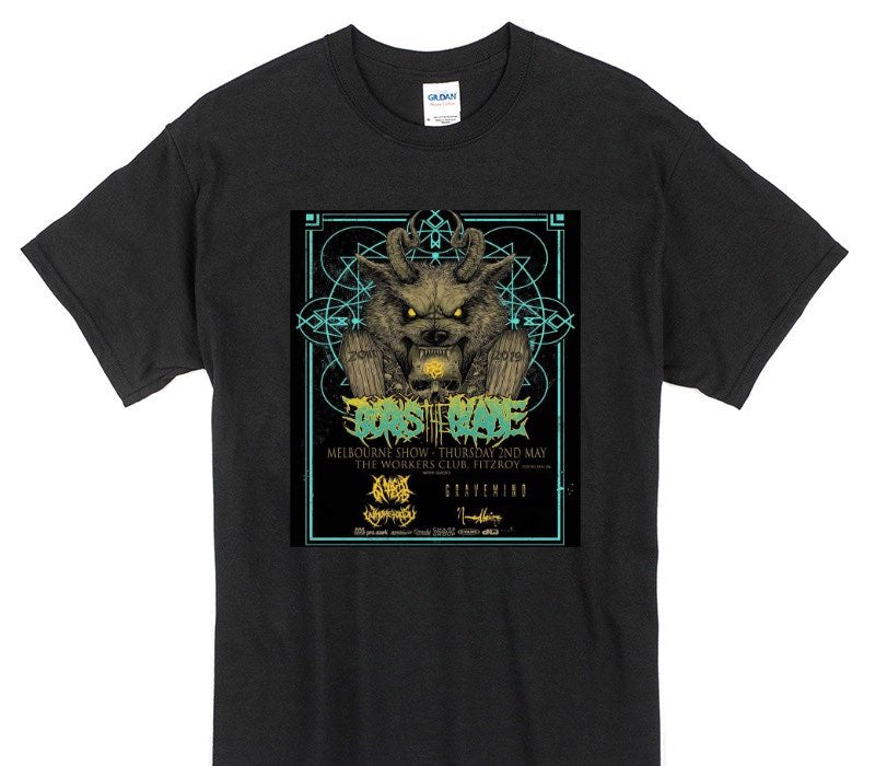 Custom Gildan 100% Cotton Black T-Shirt