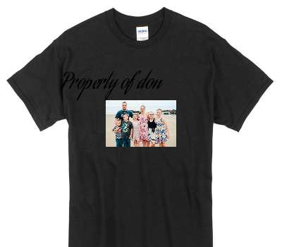 Custom Gildan 100% Cotton Black T-Shirt