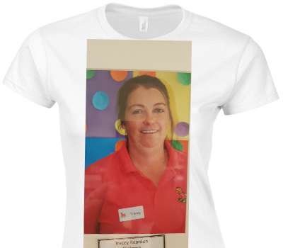Custom Womens Soft Style 100% Cotton White T-Shirt