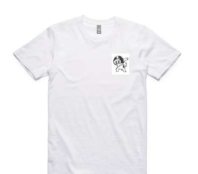Custom AS Colour 100% Cotton White T-Shirt