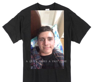 Custom Gildan 100% Cotton Black T-Shirt