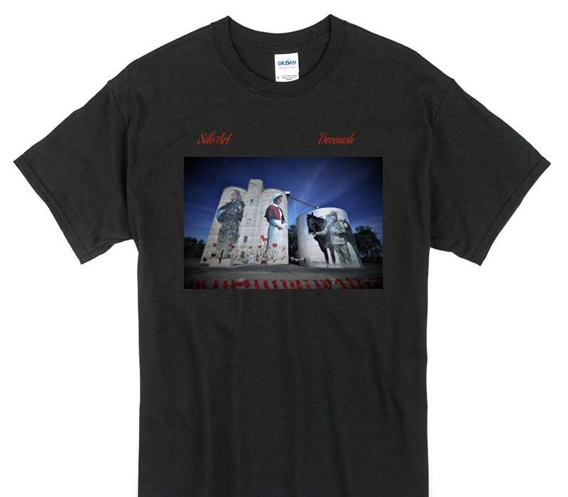 Custom Gildan 100% Cotton Black T-Shirt