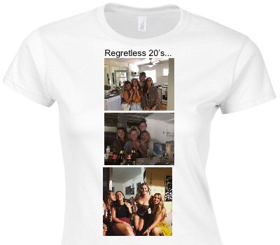 Custom Womens Soft Style 100% Cotton White T-Shirt