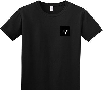 Custom Adult Soft Style 100% Cotton Black T-Shirt