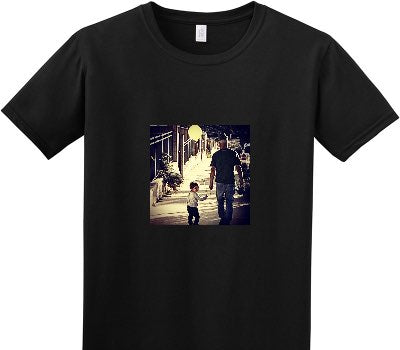 Custom Adult Soft Style 100% Cotton Black T-Shirt