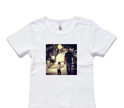 Custom AS Colour White Baby T-Shirt