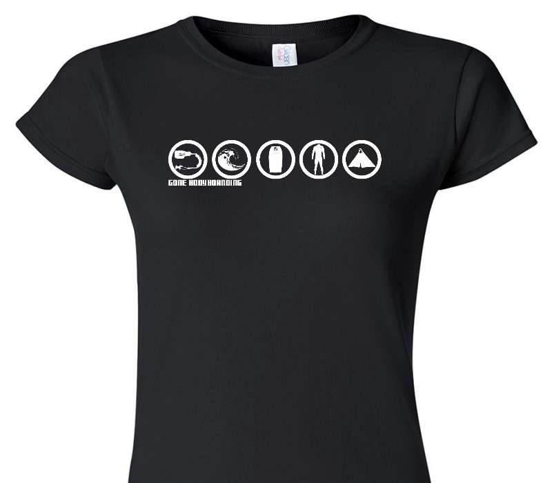 Custom Womens Soft Style 100% Cotton Black T-Shirt