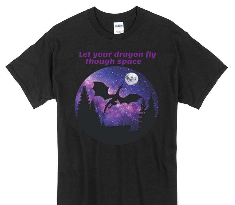 Custom Gildan 100% Cotton Black T-Shirt