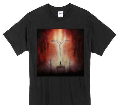 Custom Gildan 100% Cotton Black T-Shirt