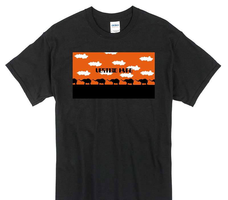 Custom Gildan 100% Cotton Black T-Shirt