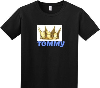 Custom Adult Soft Style 100% Cotton Black T-Shirt