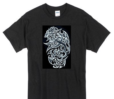 Custom Gildan 100% Cotton Black T-Shirt