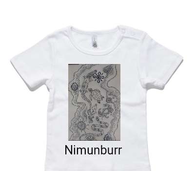Custom AS Colour White Baby T-Shirt