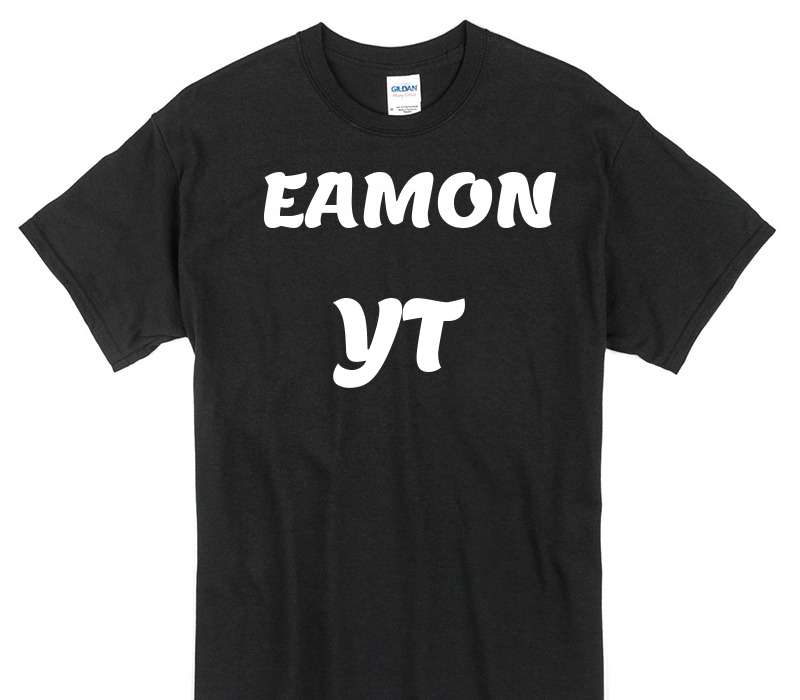 Custom Gildan 100% Cotton Black T-Shirt