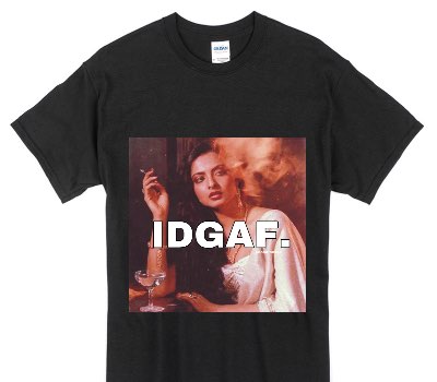 Custom Gildan 100% Cotton Black T-Shirt