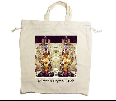 Custom Drawstring Tote Bag Cotton Calico