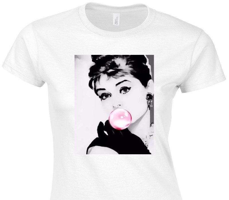 Custom Womens Soft Style 100% Cotton White T-Shirt
