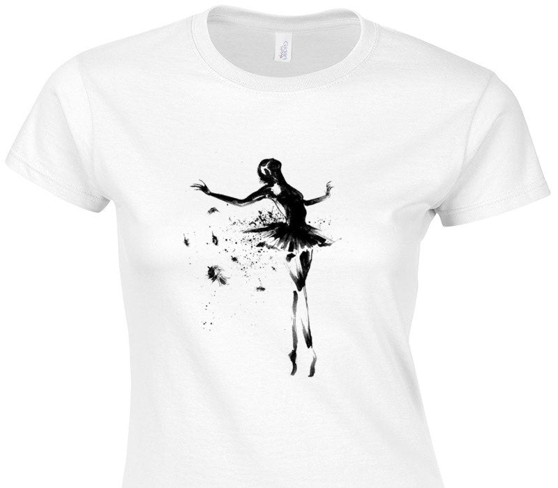 Custom Womens Soft Style 100% Cotton White T-Shirt