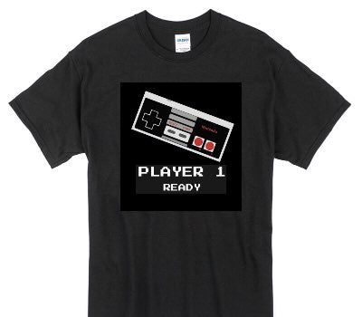 Custom Gildan 100% Cotton Black T-Shirt